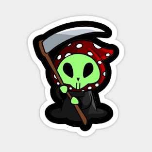 Alien Grim Reaper Mushie Magnet