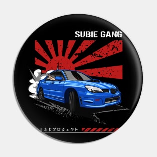 Subie Gang WRX STi (Special Blue) Pin