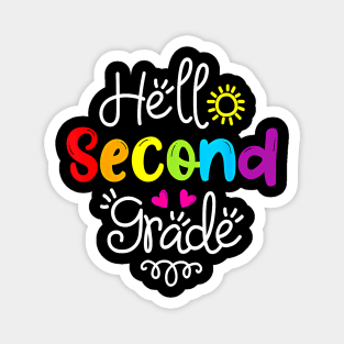 Hello Second Grade 2nd Grade Back To School Magnet