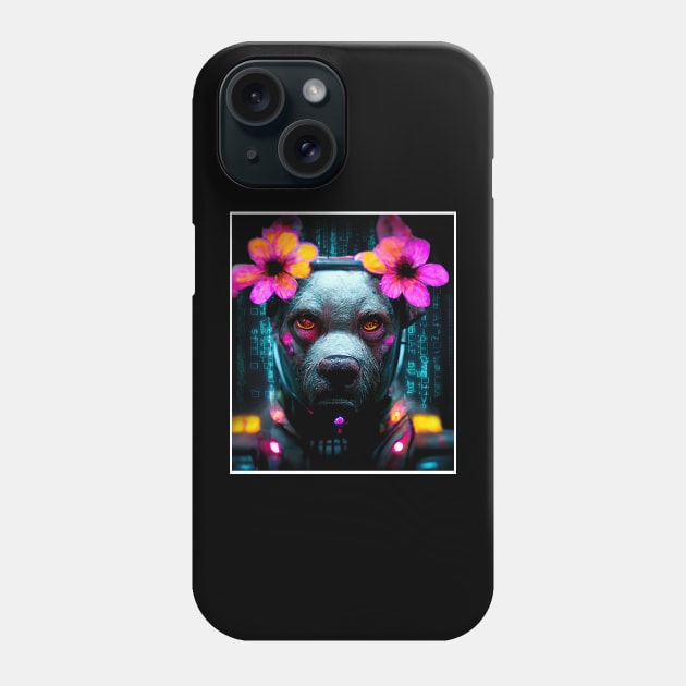 cyber punk dog Phone Case by ElArrogante