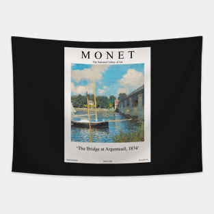 Claude Monet The Bridge at Argenteuil Exhibition Wall Art Tapestry