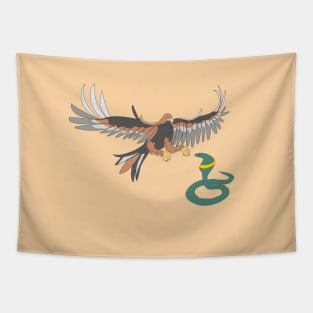 Golden eagle and snake Tapestry