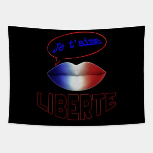 FRANCE JE TAIME LIBERTE Tapestry