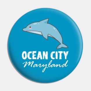 Ocean City Maryland (blue dolphin) Pin