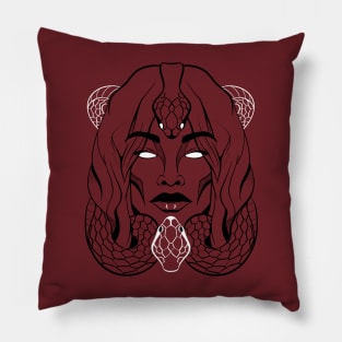 Snake Woman Pillow