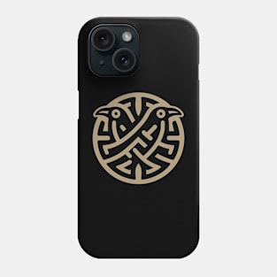 Valhalla Viking symbol ravens Phone Case