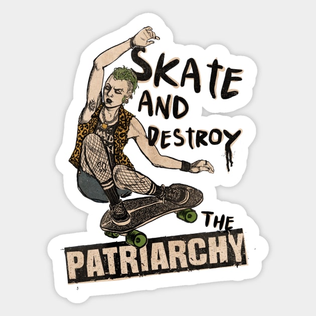 STICKERS SKATE AND DESTROY