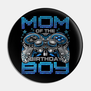 Mom of the Birthday  Video Gamer Birthday Family Pin