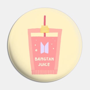 BTS Juice pink aesthetic item Pin