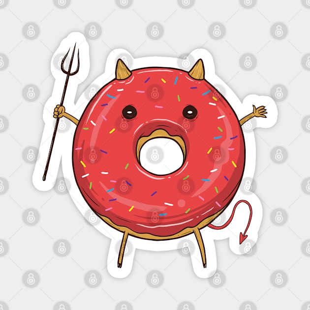 Devil Donut Magnet by GoshWow®