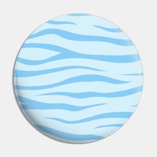 Blue Tiger Skin Pattern Pin