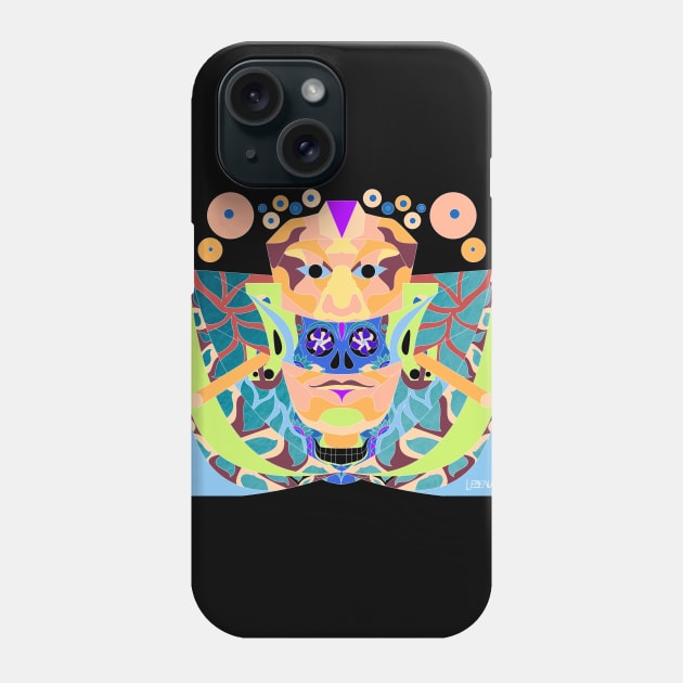 the red queen in mayan folk mandala pattern Phone Case by jorge_lebeau