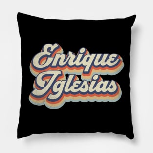 Retro Pattern Enrique 70s 80s 90s Birthday Classic Style Pillow