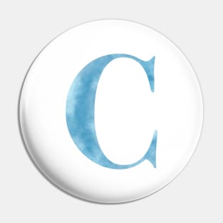 Clouds Blue Sky Initial Letter C Pin