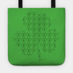 Shamrock Outline Full of Shamrocks Tote