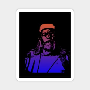 Vaporwave Genghis Khan 4213 Ulaanbaatar Magnet