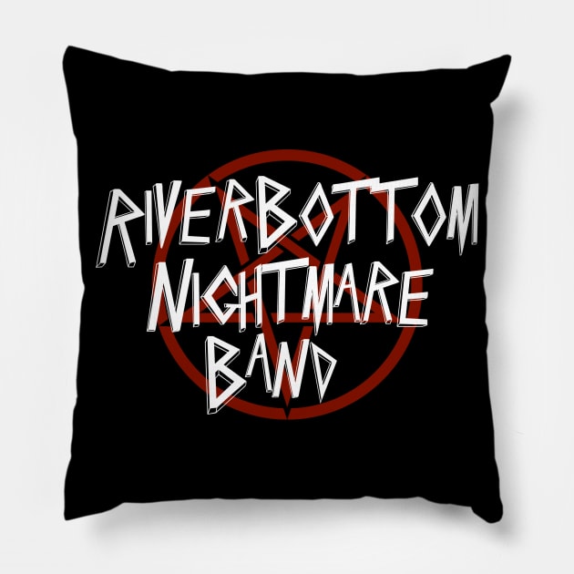 Jug Band vs Riverbottom Nightmare Band Pillow by ModernPop