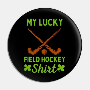 Lucky Field Hockey Tee Pin