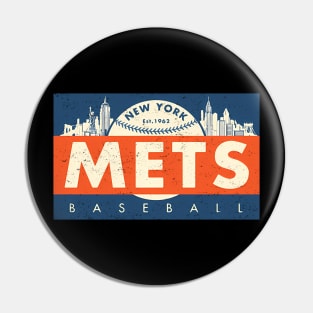 Old New York Mets 1 By Buck Originals Pin