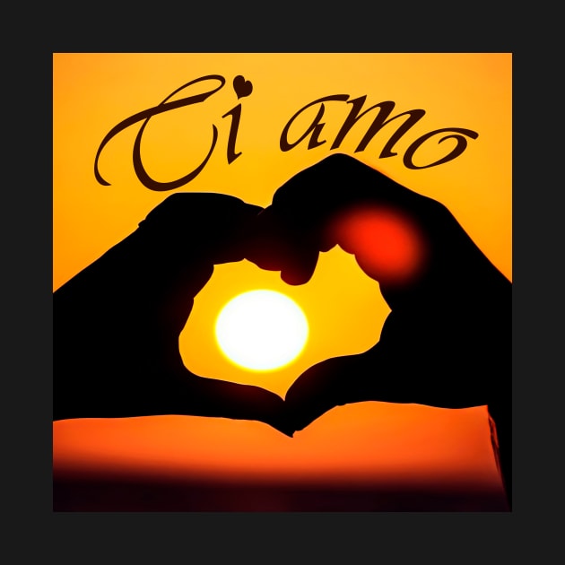 Ti amo (I love you in Italian) - Sepia by YamyMorrell