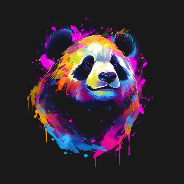 Neon Panda by Everythingiscute