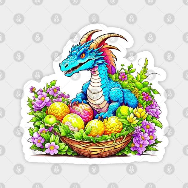 Cute Easter Dragon Magnet by HolidayBug