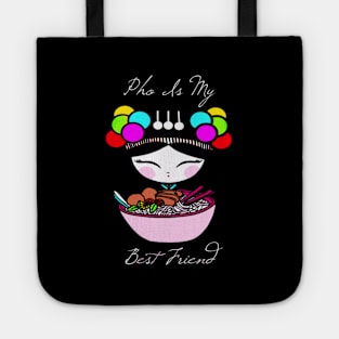 Pho Is My Best Friend Pom Pom Hmong Creations Tote