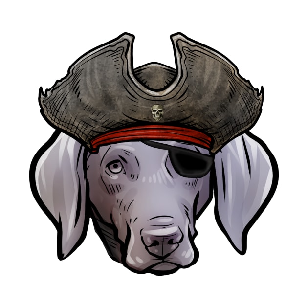 Weimaraner Pirate by whyitsme