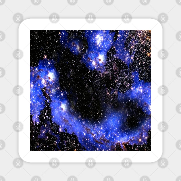 Stars in a Blue Night Sky Magnet by Overthetopsm