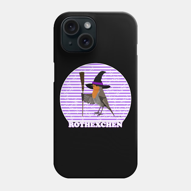 Robin Bird Watching Birding Ornithologist Halloween Gift Phone Case by jzbirds