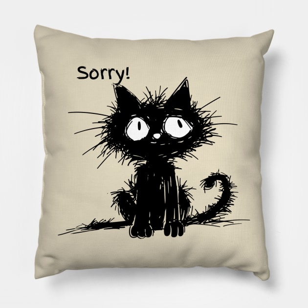 Sorry Pillow by katalinaziz