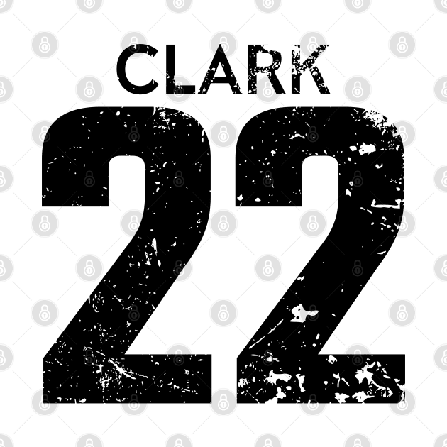 Caitlin Clark Black Distressed Jersey Number 22 by itsMePopoi