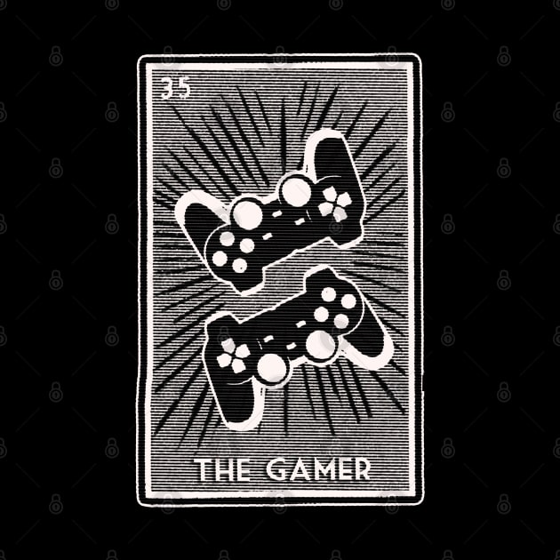 The Gamer, Tarot Card Style Video Game Controller by elevens.design