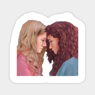 Euphoria Rue and Jules (Zendaya and Hunter Schafer) Magnet