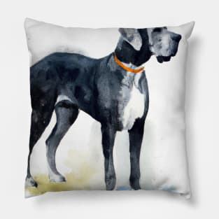 Great Dane Watercolor - Gift For Dog Lovers Pillow