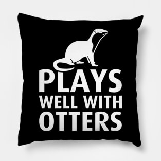 Play with otter Pillow