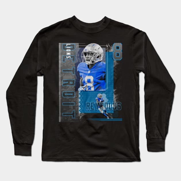 Rinkha Josh Reynolds Football Paper Poster Lions 2 Long Sleeve T-Shirt