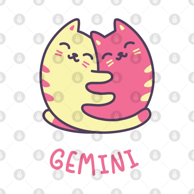 Funny Gemini Cat Horoscope Tshirt - Astrology and Zodiac Gift Ideas! by BansheeApps