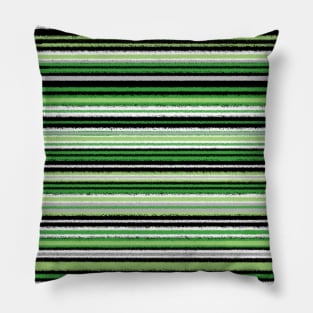 Aromantic grunge stripes Pillow