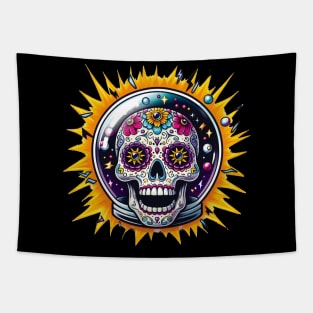 Sugar Skull Astronaut Tapestry