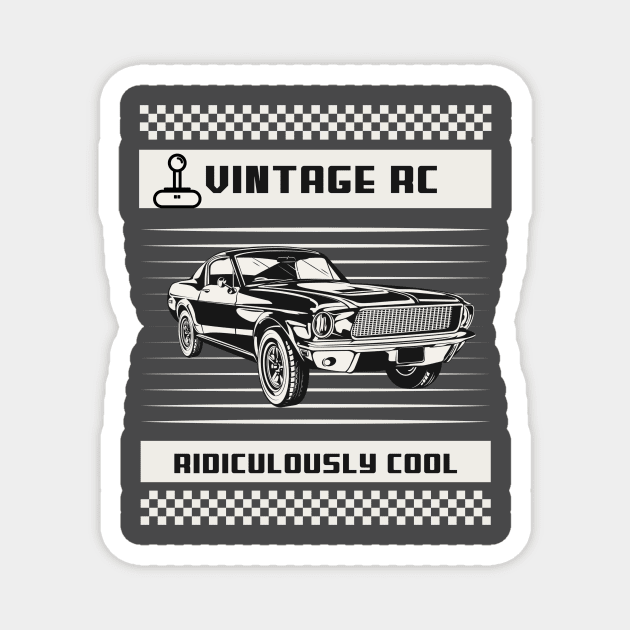 Vintage RC Car Ridiculously Cool Magnet by PixelThreadShop