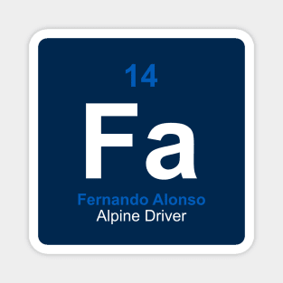 Fernando Alonso Driver Element Magnet