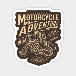 Motorcycle Adventure Cross Country Magnet