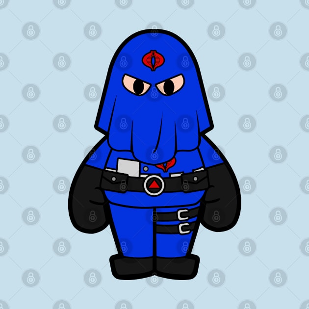 cobra commander retro chibi by mighty corps studio