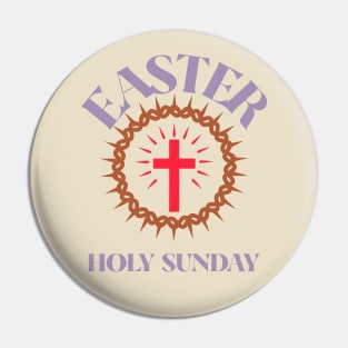 Easter Sunday Cross Christian Christianity Jesus Faith Love Pin