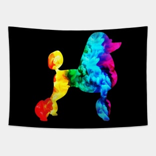 poodle proud proudle pride rainbow dog dogmonth Tapestry