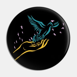 Dove of peace Pin