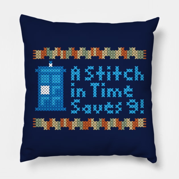 A Stitch in Time Pillow by MJ