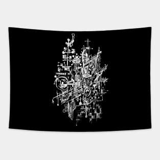 Abstract doodle art Tapestry