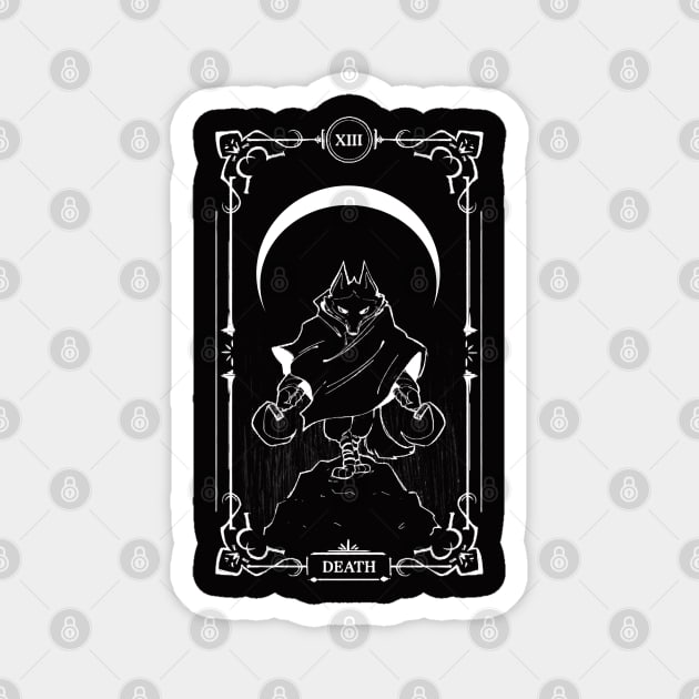 puss in boots tarot death white Magnet by karaokes